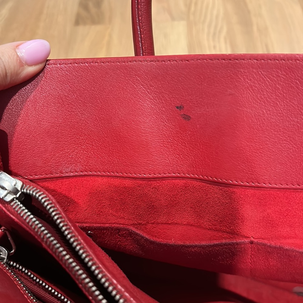 Saint Laurent YSL sac du jour medium red bag - Picture 9 of 10